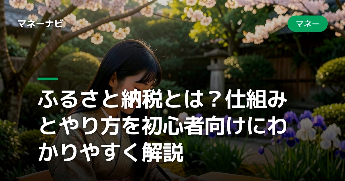ふるさと納税とは?仕組みとやり方を初心者向けにわかりやすく解説