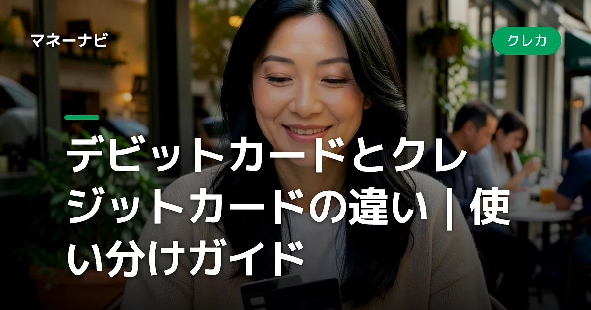 デビットカードとクレジットカードの違い|使い分けガイド